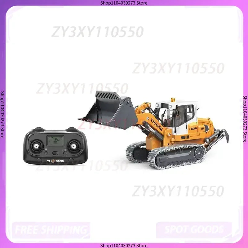 YIGONG Excavator RC 2025 1:50 Scale Remote Control Engineering Vehicle Toy Model with Foot Track Pusher Feature for Kids Gift