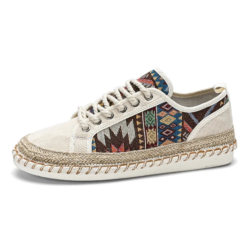 Summer Cloth Shoes Men Classic Slip On Causal Shoes Men Espadrilles Canvas Flats Men Loafers Comfortable Driving Shoes Male