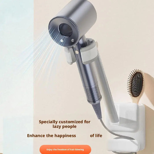 Hairdryer Stand Hairdryer Holder Wall Mount Rotating Hair Dryer Rack Punch-Free 2025 Hair Styling Tools Organizer For Bathroom