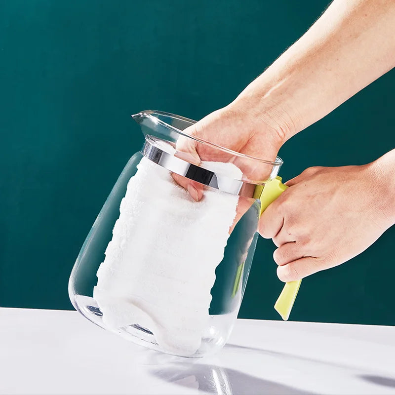 Lilac 1500ml Home And Kitchen Transparent Glass Water Jug Portable Coffee Pot With Handle Cold Water Kettle Teaware