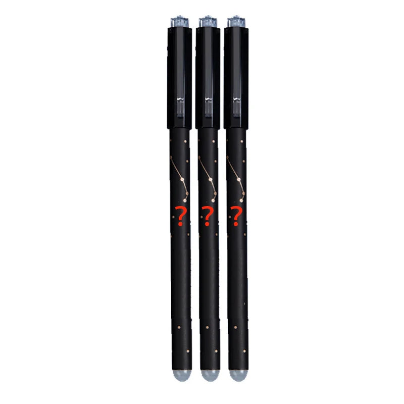 3PCS Constellation Erasable Gel Pens Refill Set Suitable for school office writing tools 0.5 mm black blue ink stationery gifts