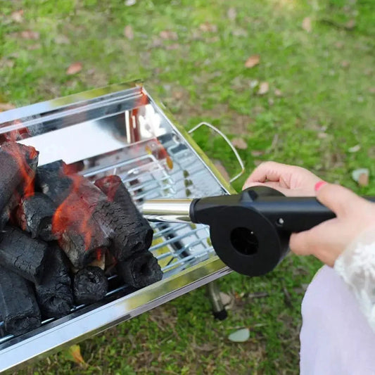 Outdoor BBQ Fan Handheld Air Blower for Barbecue Picnic and Grill Tools Enhanced Cooking