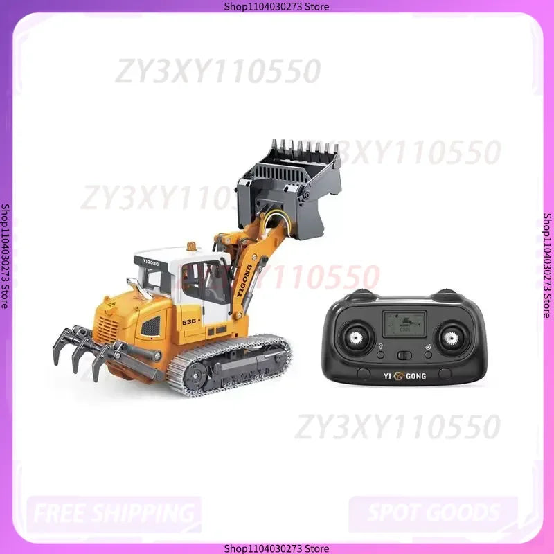 YIGONG Excavator RC 2025 1:50 Scale Remote Control Engineering Vehicle Toy Model with Foot Track Pusher Feature for Kids Gift
