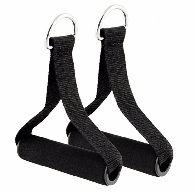 1 Pair Pull Rope Grip Fitness Handles - Exercise Band Handles for Yoga Hammock & Resistance Bands Training
