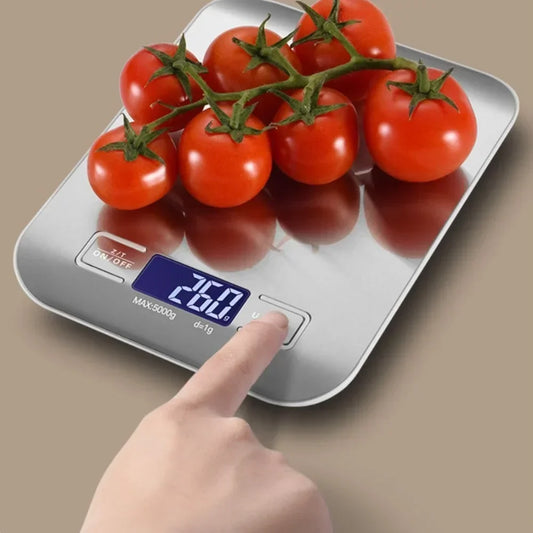 10kgX1g Multifunctional Stainless Steel Kitchen Scale with LCD Display for Home Baking and Cooking Food Scale Digital Food Scale